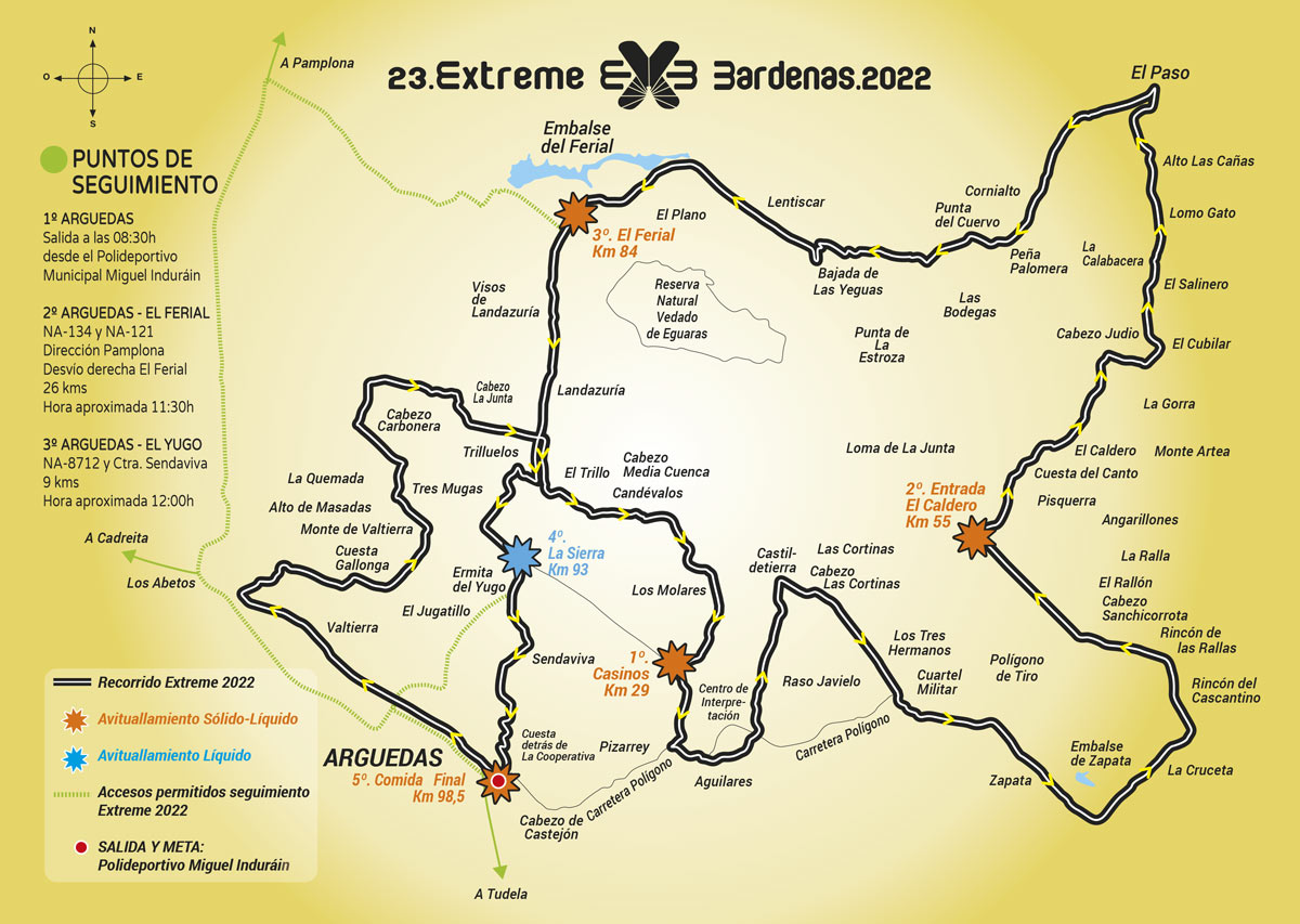 Mapa - XXIII EDICIÓN - EXTREME BARDENAS
