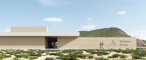 Imagen virtual del centro de información turística que se construirá en Fustiñana