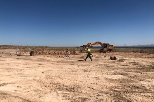 La Comunidad de Bardenas inicia las obras del nuevo centro de información turística en la Puerta Sur y anuncia la próxima actuación en la Puerta Norte