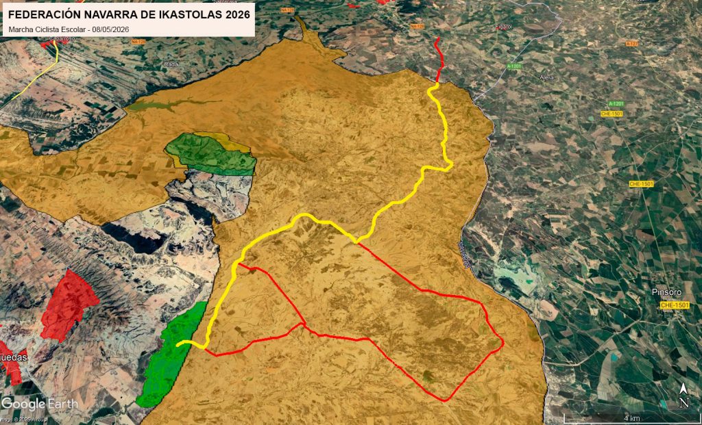 Imagen ruta de MARCHA CICLISTA – FEDERACIÓN NAVARRA DE IKASTOLAS